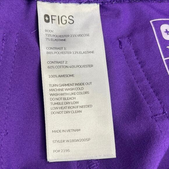 Figs Scrub Set Women’s Digital Grape Casma Top XXS Zamora Joggers XSP - Picture 9 of 16